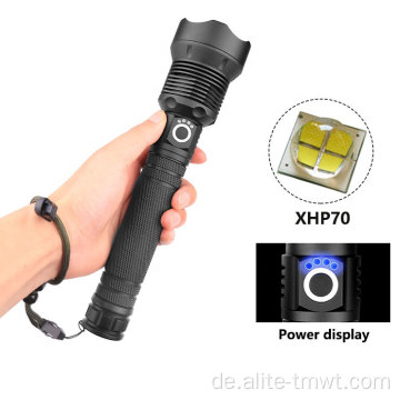 Super helles Licht XHP-70 hellster Taschenlampe